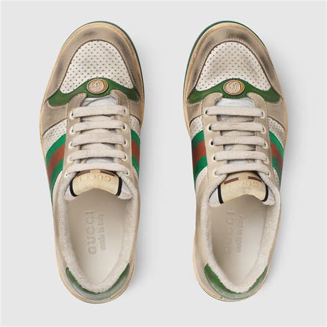 gucci screener leather sneaker|gucci riem sale.